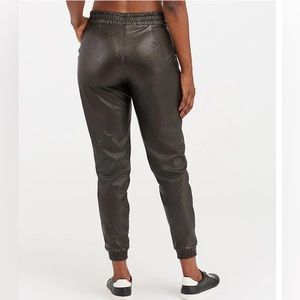 Spanx faux leather jogger